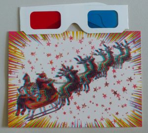 carte de noel relief