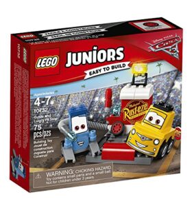 LEGO – 10732 – Juniors – Jeu de Construction – L&rsquo;arrêt au stand de Guido et Luigi