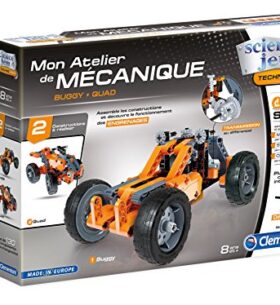Clementoni – 52244-ATELIER DE MÉCANIQUE – BUGGY & QUAD-Jeu scientifique