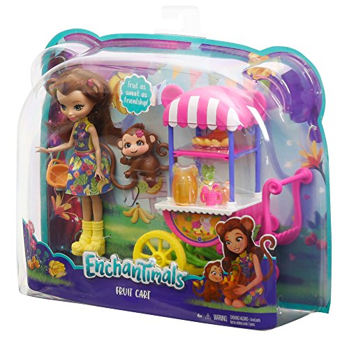 Enchantimals FCG93 Coffret Merit le Singe et le Stand de Fruits 0 9 Enchantimals - FCG93 - Coffret Merit le Singe et le Stand de Fruits