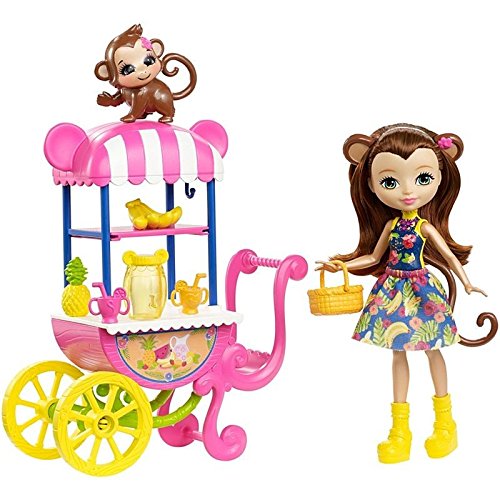 Enchantimals FCG93 Coffret Merit le Singe et le Stand de Fruits 0 Enchantimals - FCG93 - Coffret Merit le Singe et le Stand de Fruits