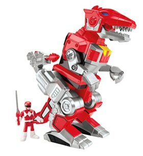 Fisher-Price – Imaginext – Power Rangers : Mighty Morphin – Ranger Rouge & T-Rex Zord– Figurine Action + Mini Figurine