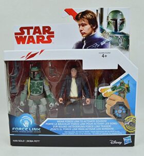 HAN SOLO AND BOBA FETT STAR WARS FORCE LINK ACTION FIGURE 2 PACK