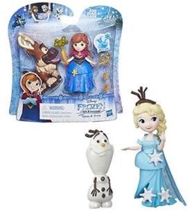 Hasbro Disney Little Kingdom Mini figurines Anna ou Sven du film La Reine des neiges 8 cm model aléatoire