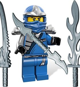 LEGO Ninjago: Minifigurine Jay ZX (bleu Ninja) et LEGO Katana et 3 GALAXYARMS épées