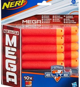 Nerf – A4368E240 – Jeu de Plein Air – Mega Elite – Recharges fléchettes Centurion X10