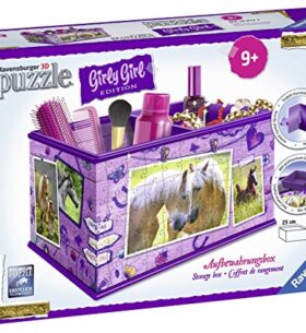 Ravensburger – 12072 – Puzzle 3D Girly Girl – Boîte de Rangement Chevaux
