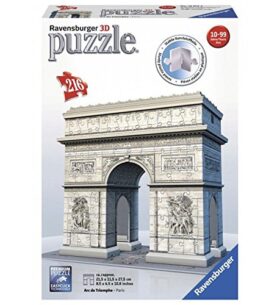 Ravensburger – 12514 – Puzzle – 3D – 216 Pièces – Arc de Triomphe