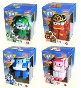 RoboCar POLI ROY AMBER HELLY 4-figures Robots Transformer par coréen Académie