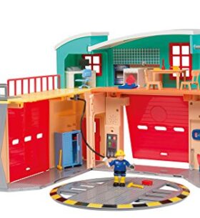Smoby Toys- 109258282002- Sam Le Pompier, Caserne De Pompier Pontypandy, + 1 Figurine, Piles incluses