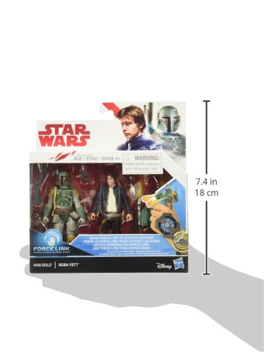 Star Wars Han Solo et Boba Fett Force Link 2 Pack Figurine 0 4 Star Wars Han Solo et Boba Fett Force Link 2-Pack Figurine