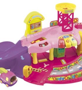 Vtech – 124955 – Jouet de Premier Age – Tut Tut Bolides – Mon Garage Éducatif – Rose