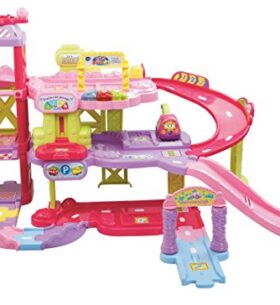 Vtech – 180055 – Maxi Garage Éducatif Rose + Yann, Roi De La Dépanne – Tut Tut Bolides