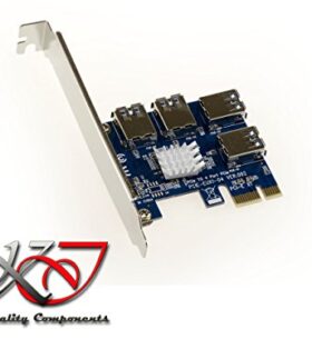 KALEA-INFORMATIQUE Carte de réplication PCIe x1 vers 4 Ports par Liaisons USB3 pour y Relier des risers USB vers PCIe