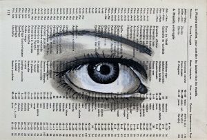 oeilp128 13x19 scaled 1 Tableau sur livre Regard