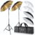 Neewer® Kit Monture de Flash Trois Parapluies (2)33&Prime;/84cm Blanc/ Argent Réflectif/ Or Réfléchissant pour Canon 430EX II, 580EX II, Nikon SB600 SB800, Yongnuo YN 560, YN 565, Neewer TT560, TT680