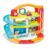 Smoby Toys, 120401, Vroom Planet, Grand Garage, Multi-Activités, + Mini Bolide et 4 Pistes à Assembler